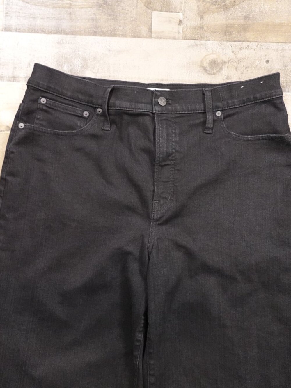 Madewell Perfect Vintage Wide-Leg Jeans Women’s 33 Black High Rise 29" - Picture 2 of 12